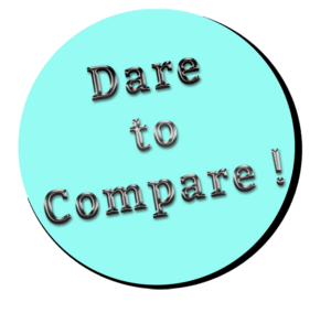 sticker image saying - dare to compare
